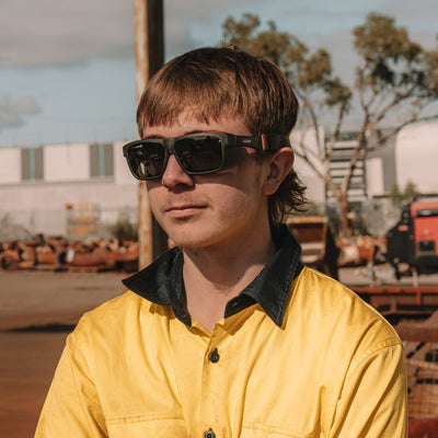 Converts Matte Graphite/Red Frame Grey Polarised Lens