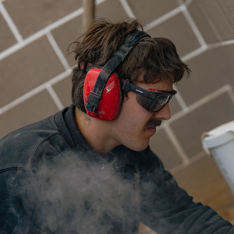 Converts Matte Graphite/Red Frame Grey Polarised Lens