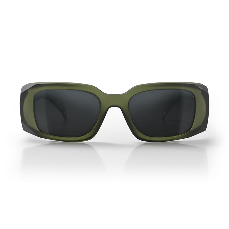Auras Matte Moss Green Frame Grey Polarised Lens