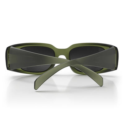Auras Matte Moss Green Frame Grey Polarised Lens