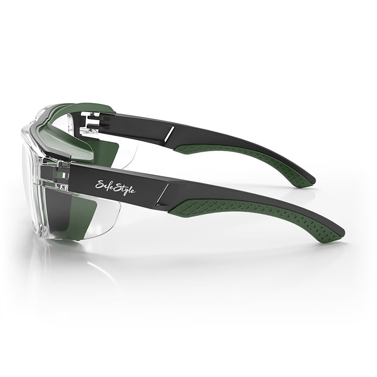 Converts Clear/Green Frame Clear Lens