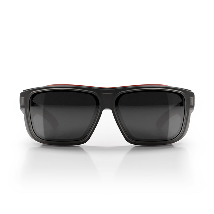 Converts Matte Graphite/Red Frame Grey Polarised Lens