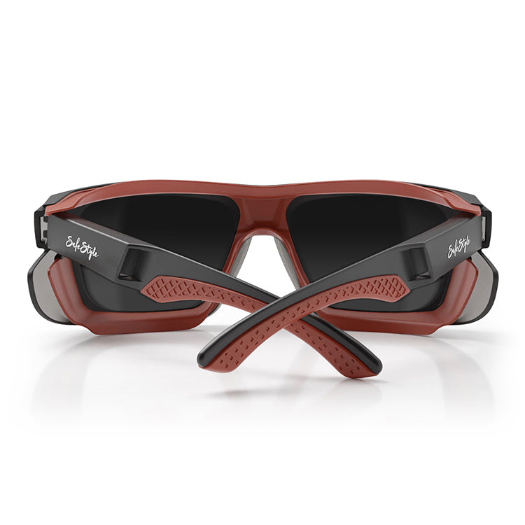 Converts Matte Graphite/Red Frame Grey Polarised Lens