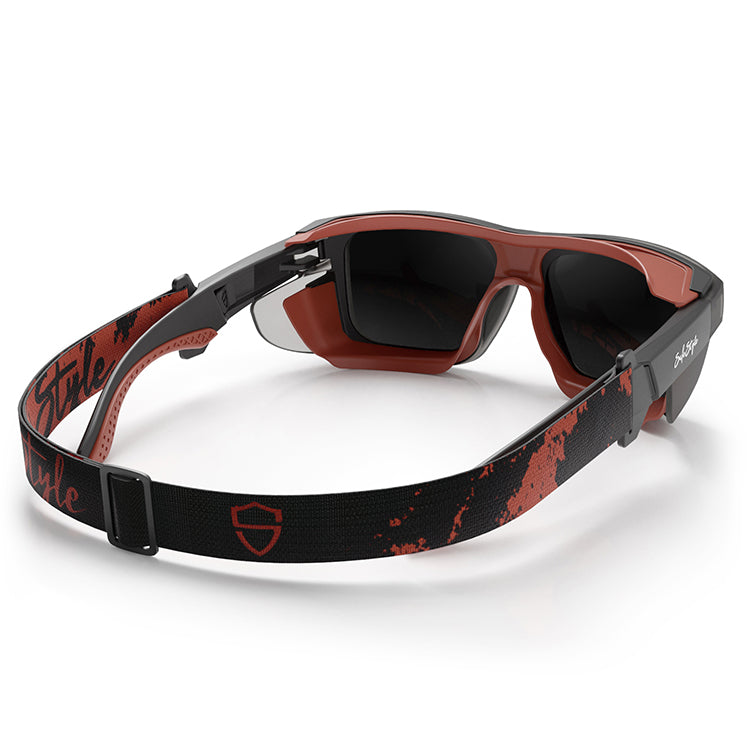 Converts Matte Graphite/Red Frame Grey Polarised Lens