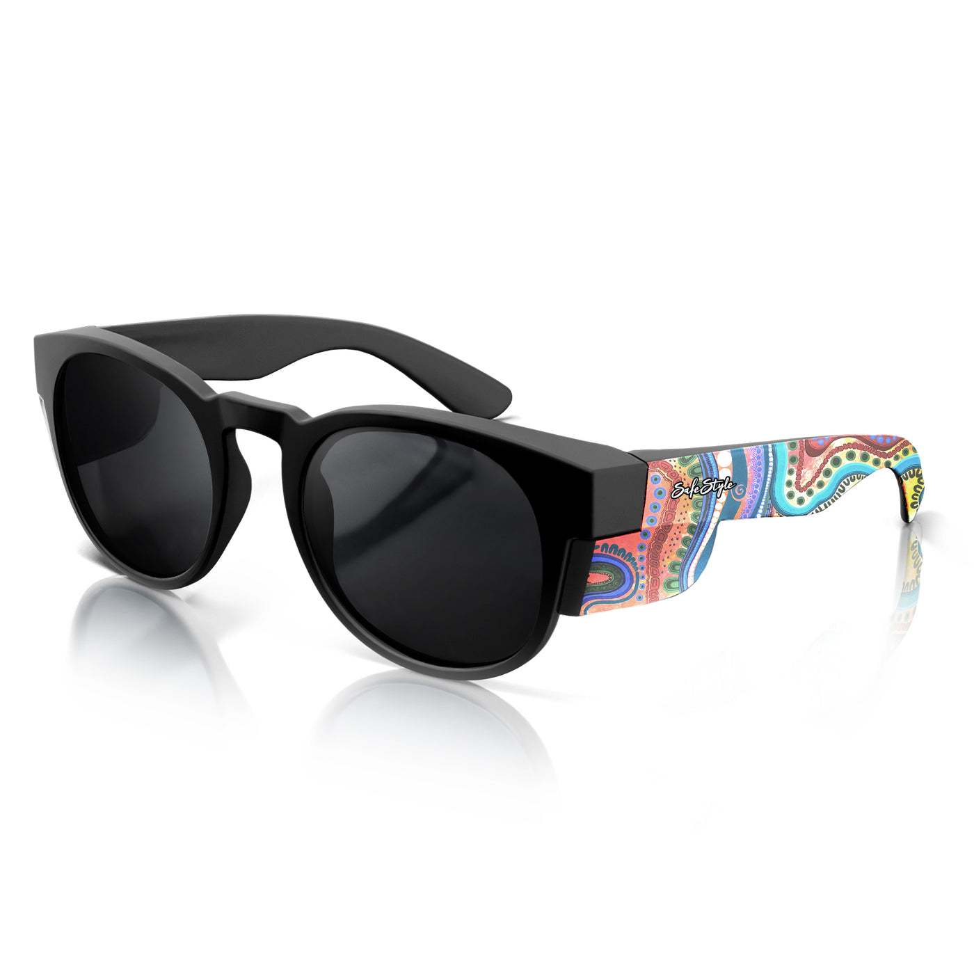 Cruisers Matte Black Frame Polarised Lens Art Series V.3