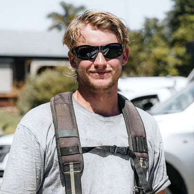 Sonics Black Frame Tinted Lens