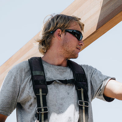 Sonics Black Frame Tinted Lens