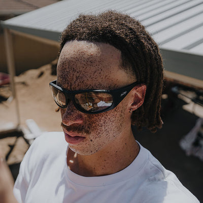 Sonics Matte Black Frame Clear Lens