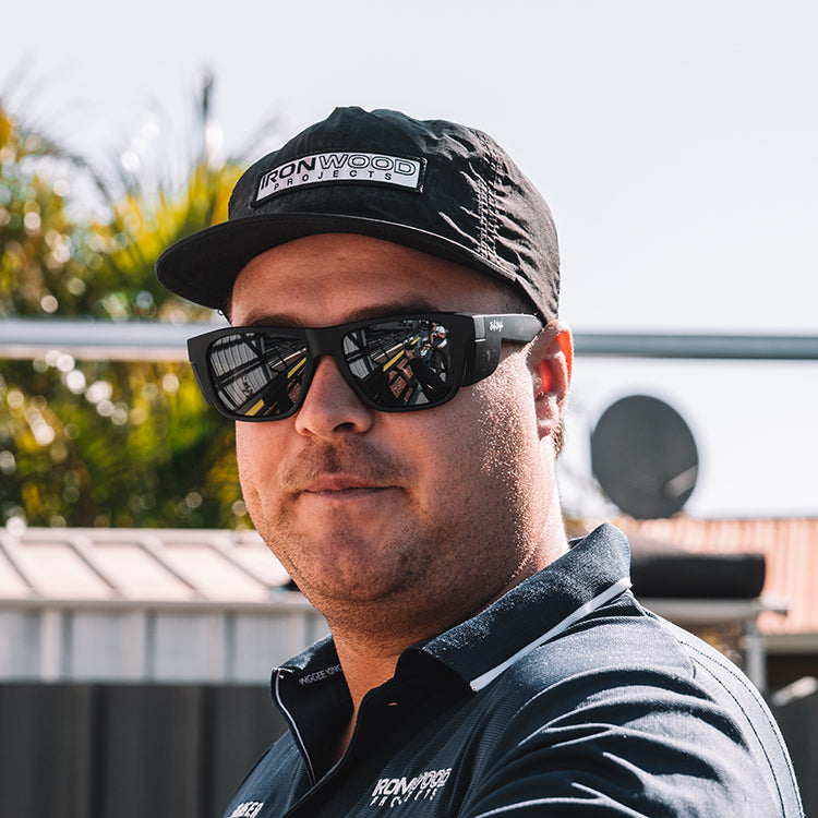 Fusions XL Matte Black Frame Polarised Lens