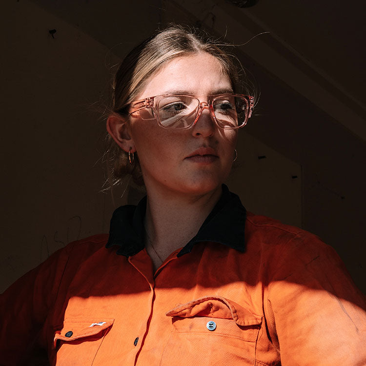 Fusions Pink Frame Clear Lens