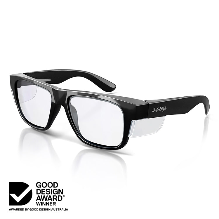 Fusions Black Frame Clear Lens