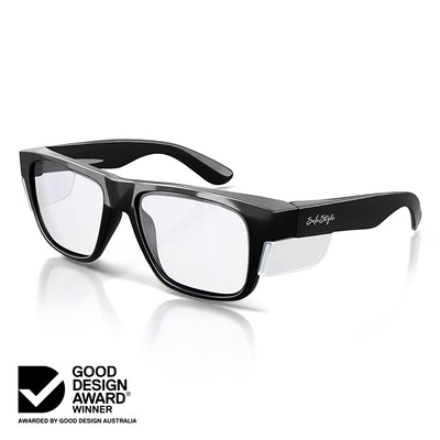 Fusions Black Frame Clear Lens