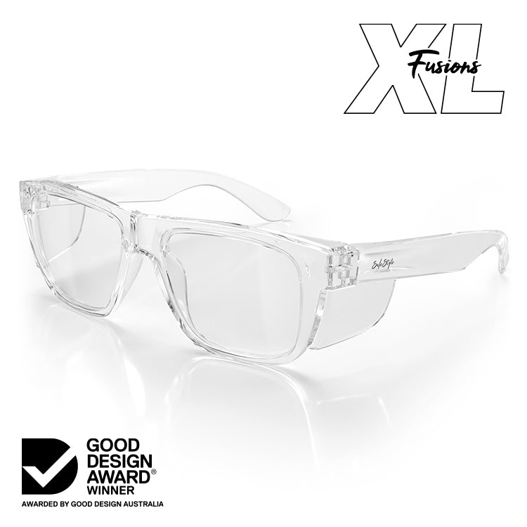 Fusions XL Clear Frame Clear Lens