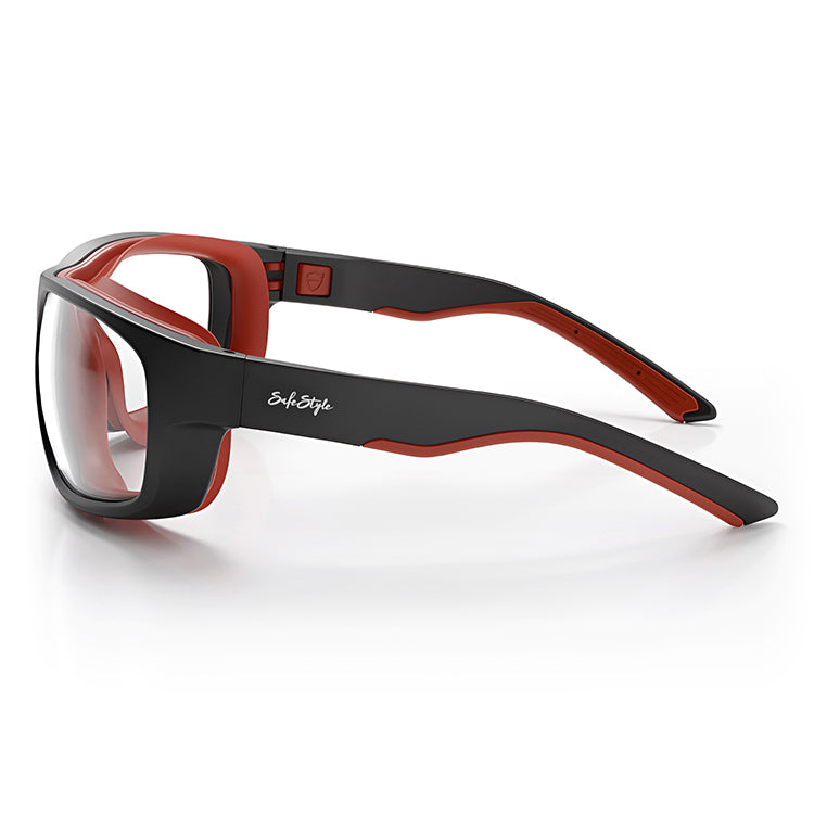 Switches Matte Black/Red Frame Clear Lens