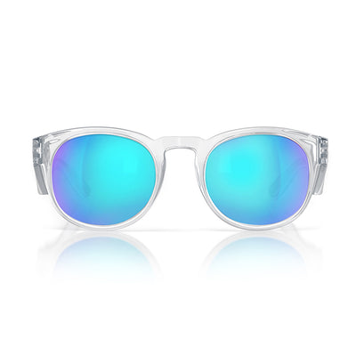 Cruisers Clear Frame Mirror Blue Polarised Lens