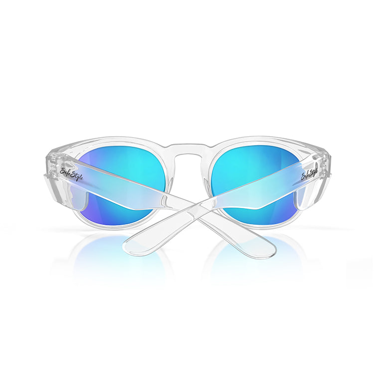 Cruisers Clear Frame Mirror Blue Polarised Lens