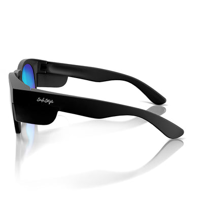 Cruisers Matte Black Frame Mirror Blue Polarised Lens