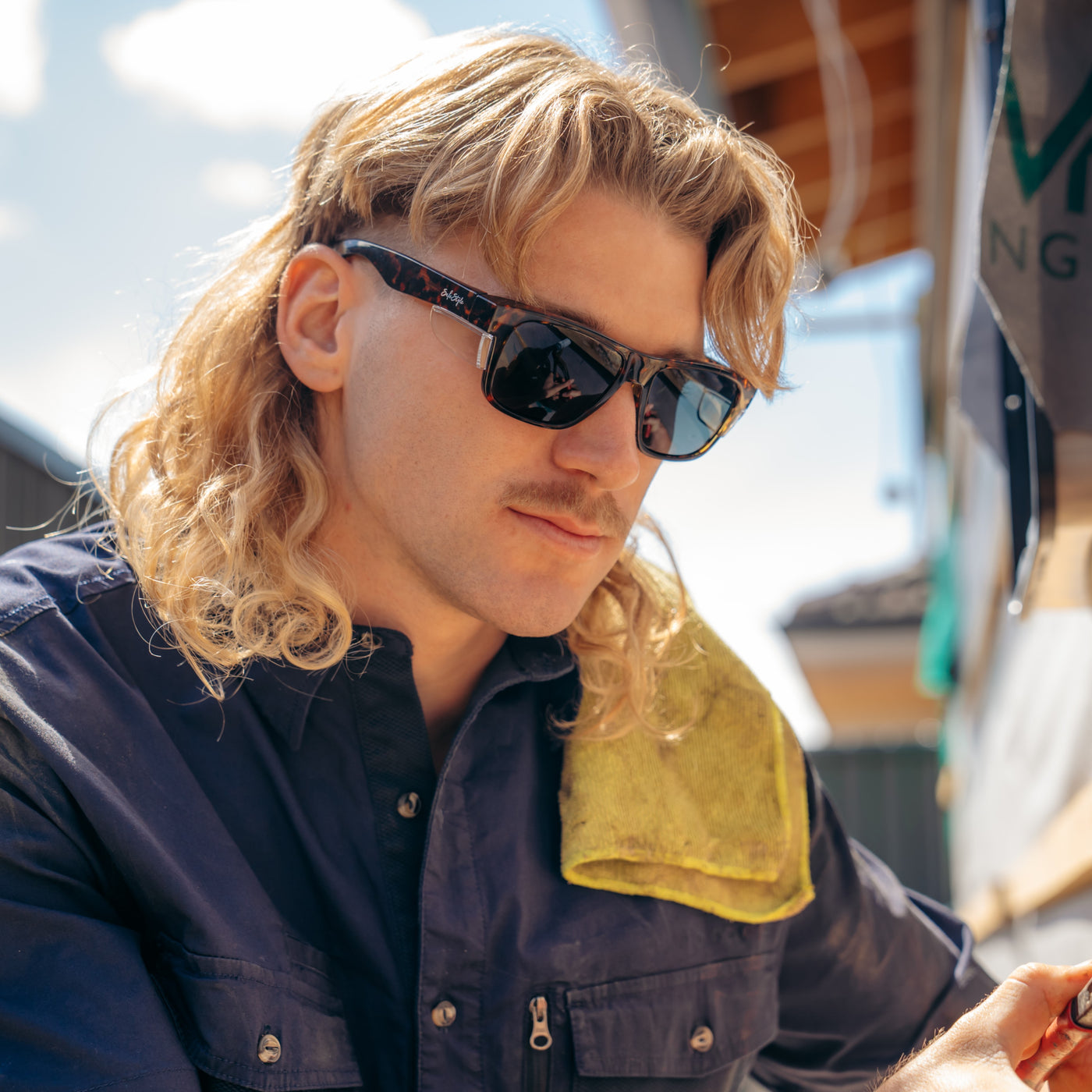 Fusions Brown Tort Frame Polarised Lens