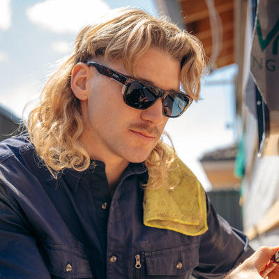 Fusions Brown Tort Frame Polarised Lens