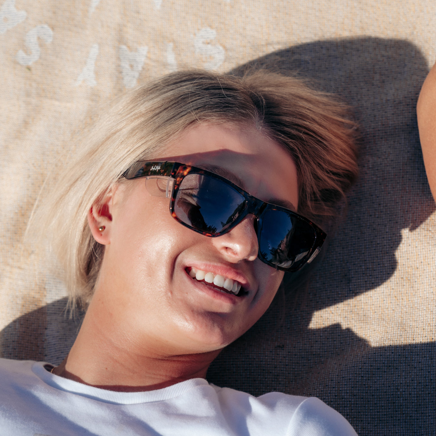 Fusions Brown Tort Frame Polarised Lens