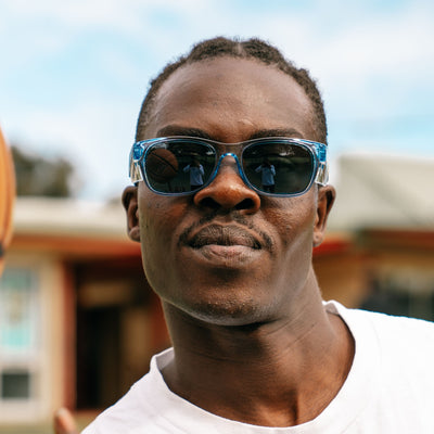 Classics Blue Frame Tinted Lens